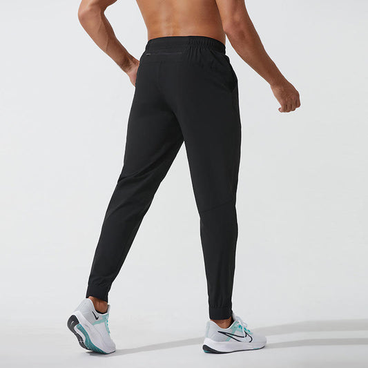 Custom Running Pants with Pockets in Lightweight Stretch Woven Fabric