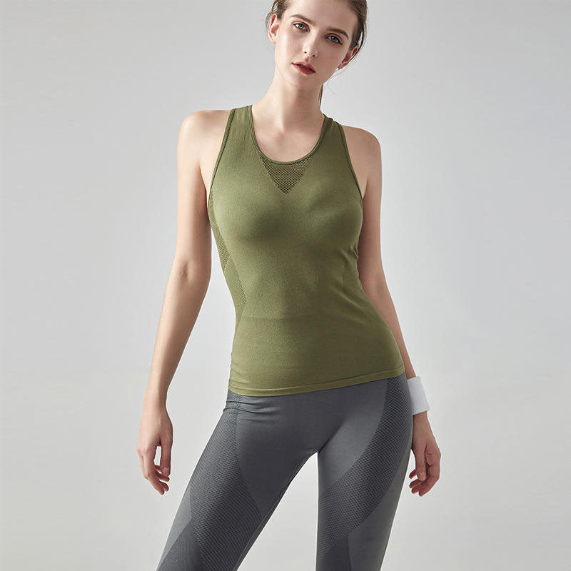 Custom Running Tank Tops Women with Seamless Racerback Ventilation
