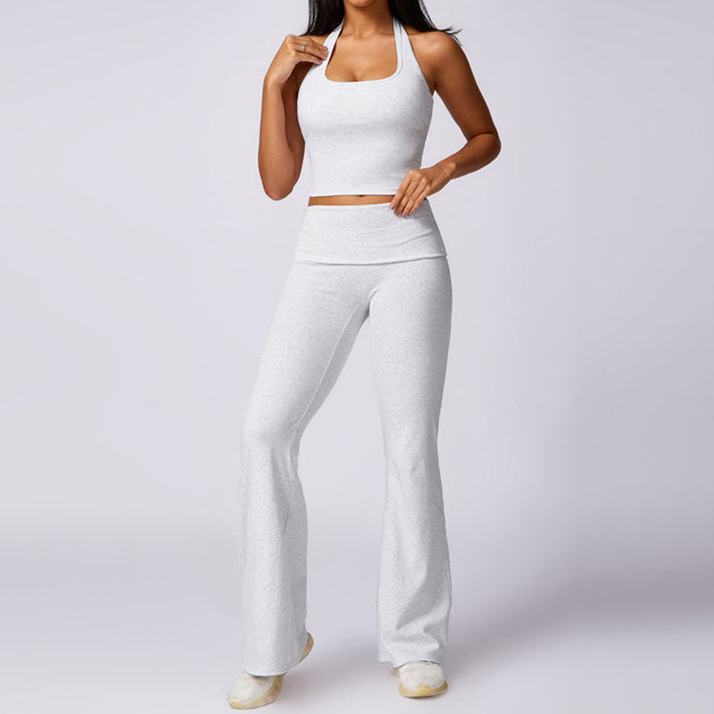 Custom Running Tanks for Women with Halter Neck and Cropped Fit