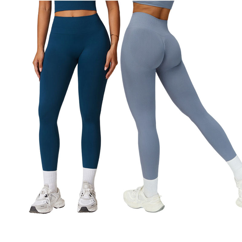 Custom Seamless Running Leggings, High Waist Nylon-Spandex Tights