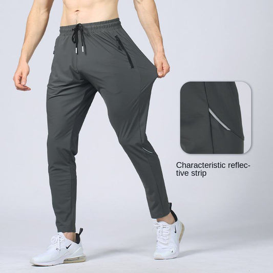 Custom Top Rated Running Pants with Reflective Strip & Zip Pockets