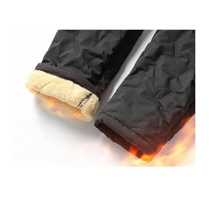 Custom Warm Running Pants with Plush Fleece Lining and Zip Pockets