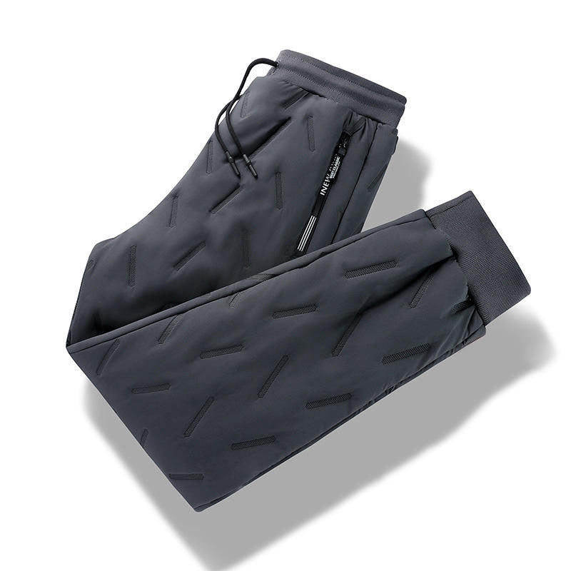 Custom Warm Running Pants with Plush Fleece Lining and Zip Pockets
