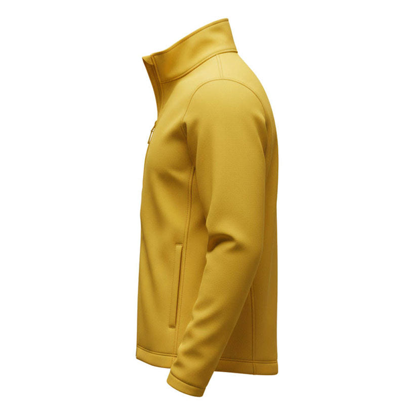 Custom Winter Running Jackets with Softshell Fabric and Stand Collar