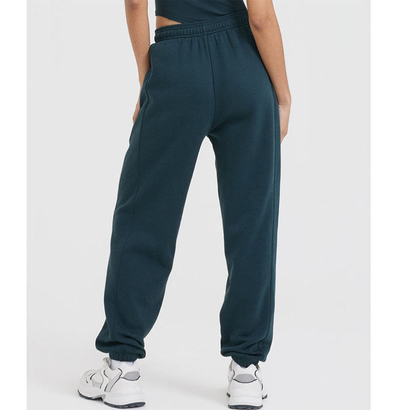 Custom Winter Running Pants Womens Loose Cotton Terry Joggers