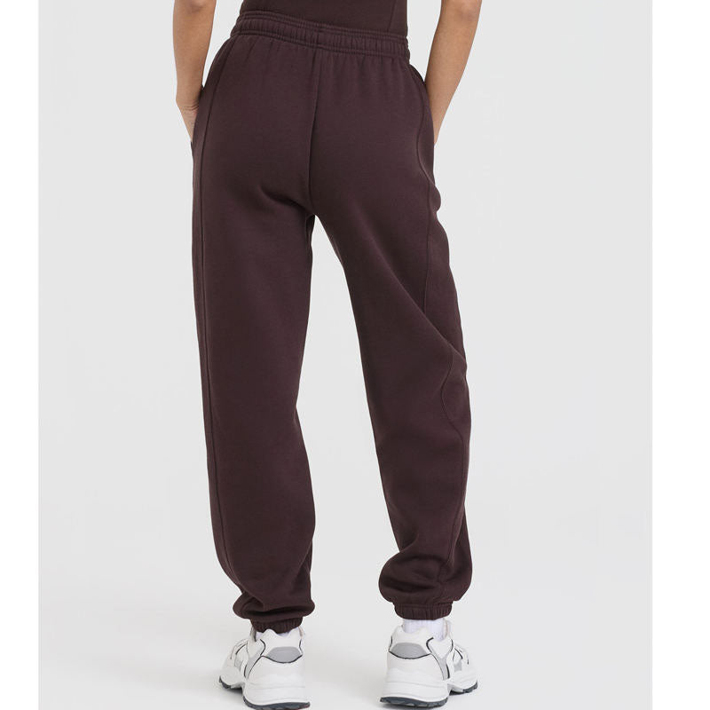 Custom Winter Running Pants Womens Loose Cotton Terry Joggers