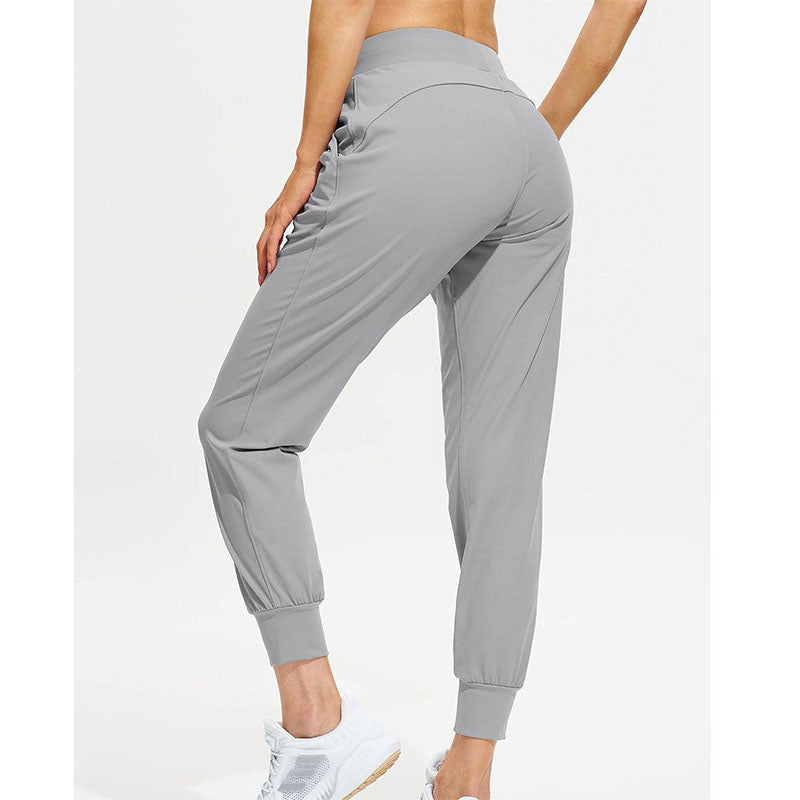 Custom Women in Running Pants Lightweight Cotton Joggers with Pockets