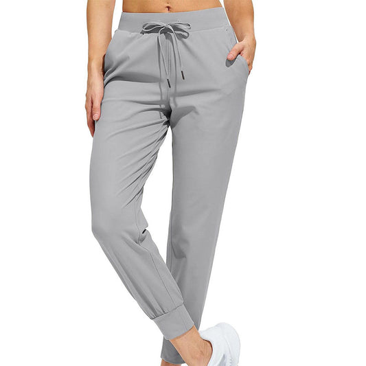 Custom Women in Running Pants Lightweight Cotton Joggers with Pockets
