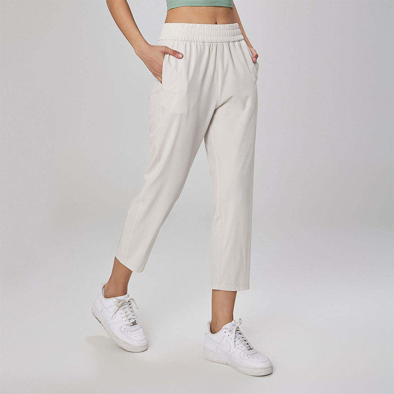 Custom Women’s High-Waist Running Pants with Pockets