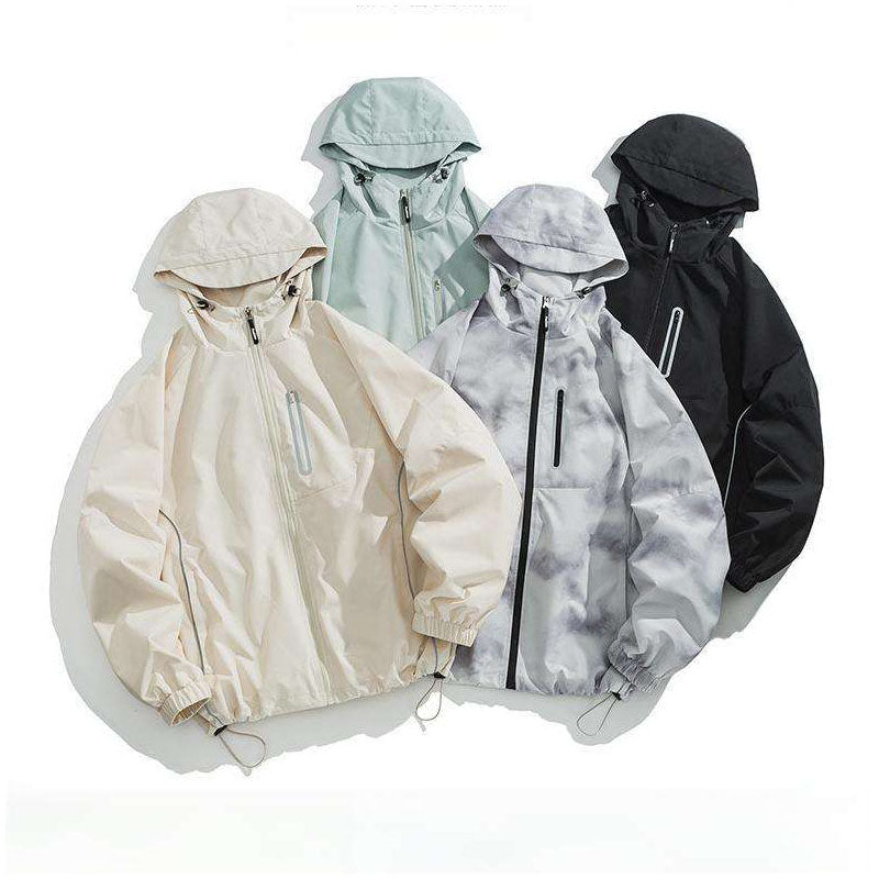 Custom Womens Reflective Running Jacket with Curved Trim and Zip Chest Pocket