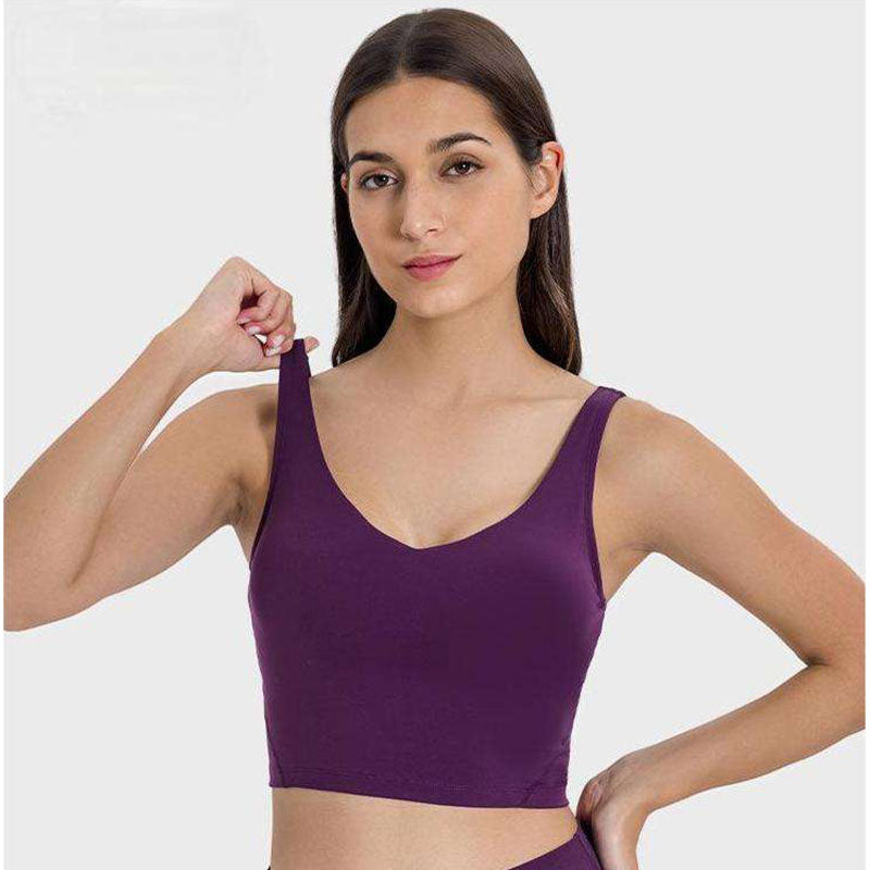 Custom Women’s Running Crop Tank Top – 220g Nylon Spandex OEM