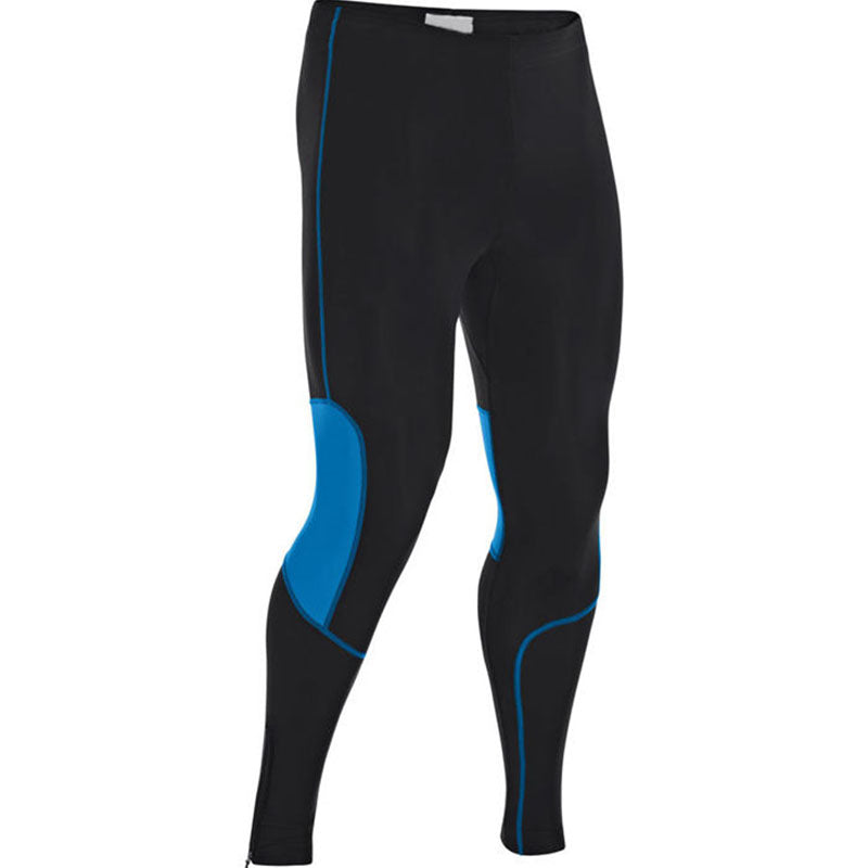 Custom Women’s Running Leggings with Contrast Panels, OEM Full-Length Tights