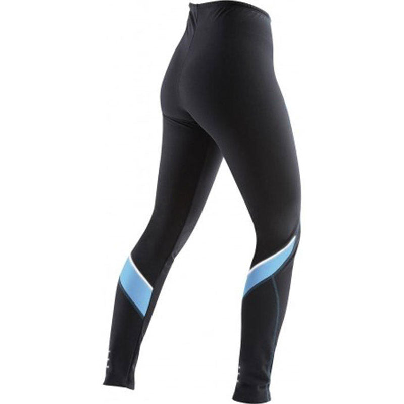Custom Women’s Running Leggings with Contrast Panels, OEM Full-Length Tights