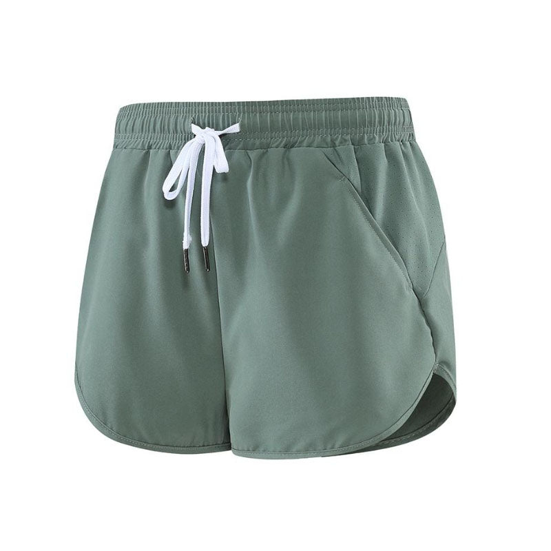 Quick-Dry Women’s Running Shorts with Custom Logo and Curved Hem