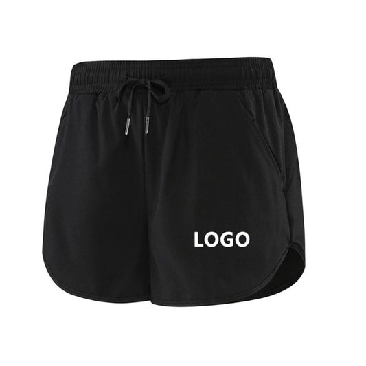 Quick-Dry Women’s Running Shorts with Custom Logo and Curved Hem