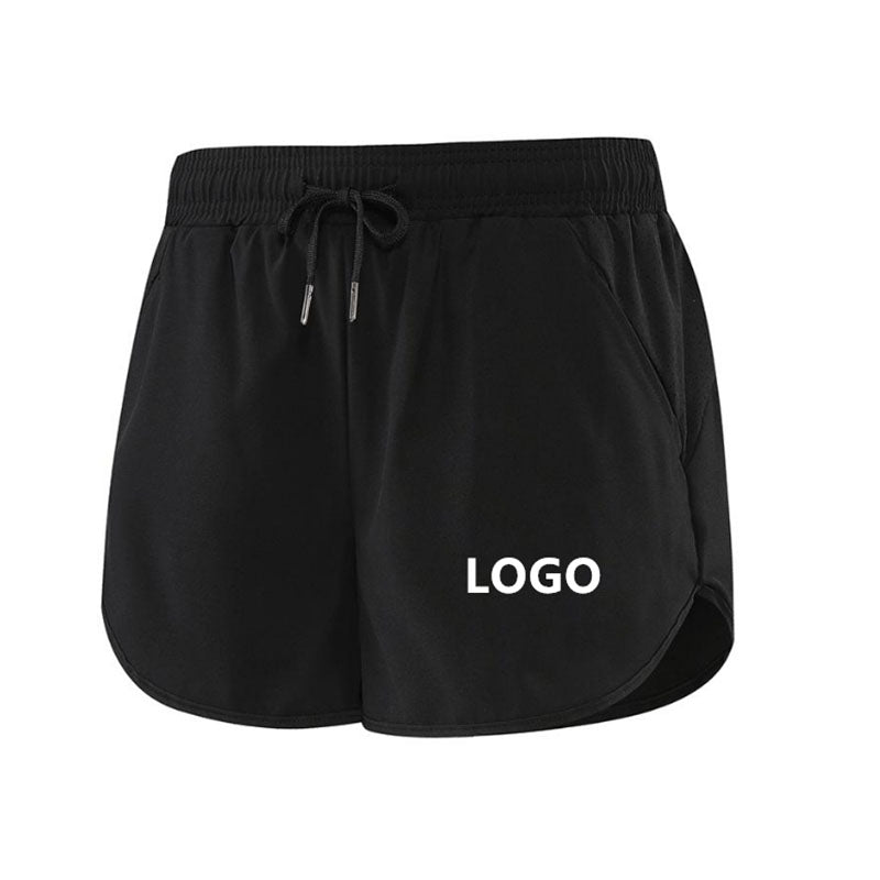 Quick-Dry Women’s Running Shorts with Custom Logo and Curved Hem