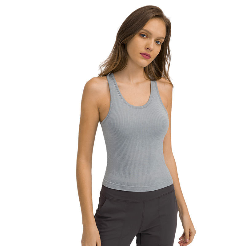 Custom Women's Running Tanks with 220 GSM Ribbed Four-Way Stretch