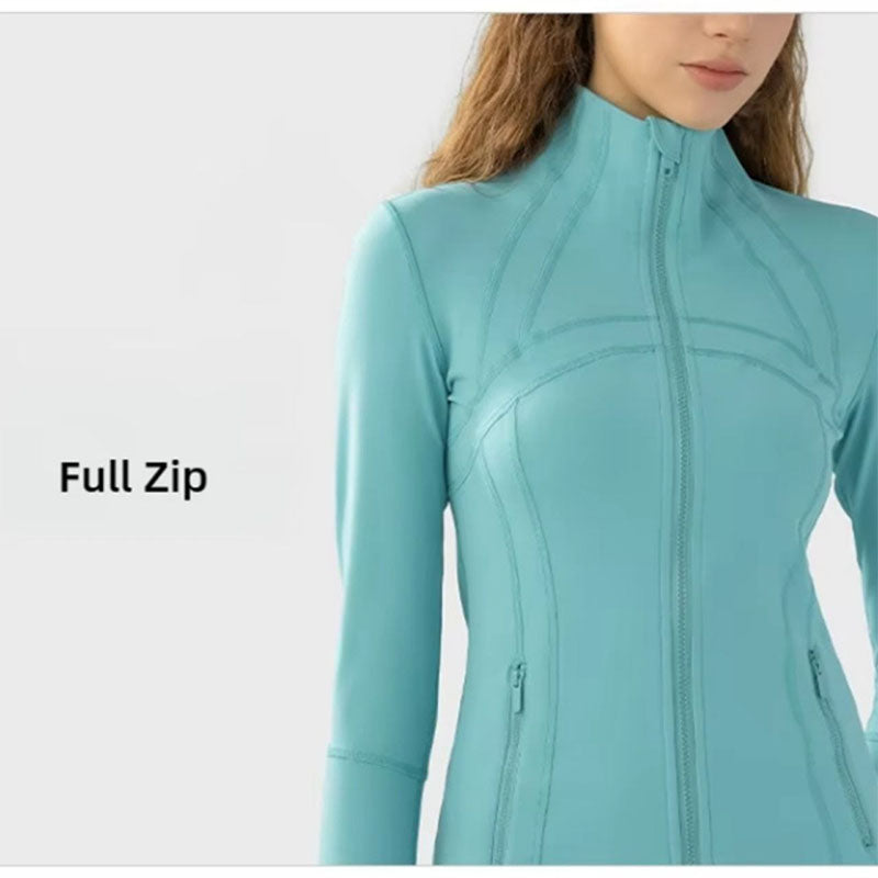 Custom Running Jacket for Women with Thumbhole Cuffs