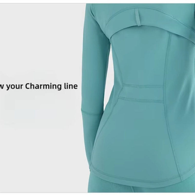 Custom Running Jacket for Women with Thumbhole Cuffs