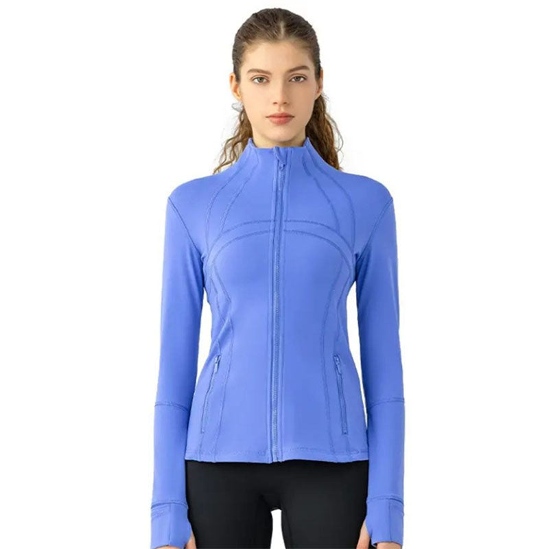 Custom Running Jacket for Women with Thumbhole Cuffs
