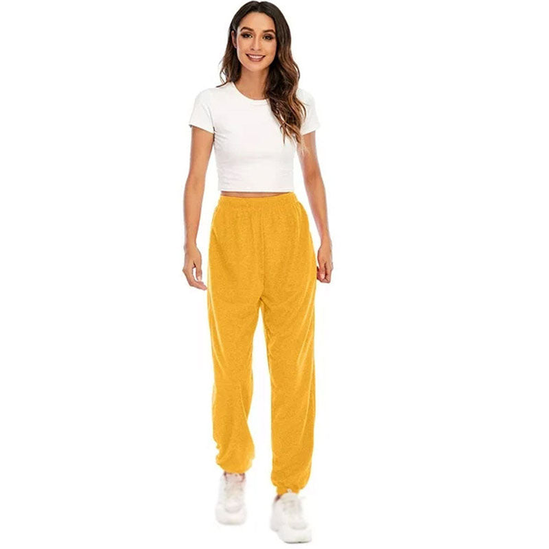 Custom Women's Winter Running Pants in 220 GSM Cotton Fleece