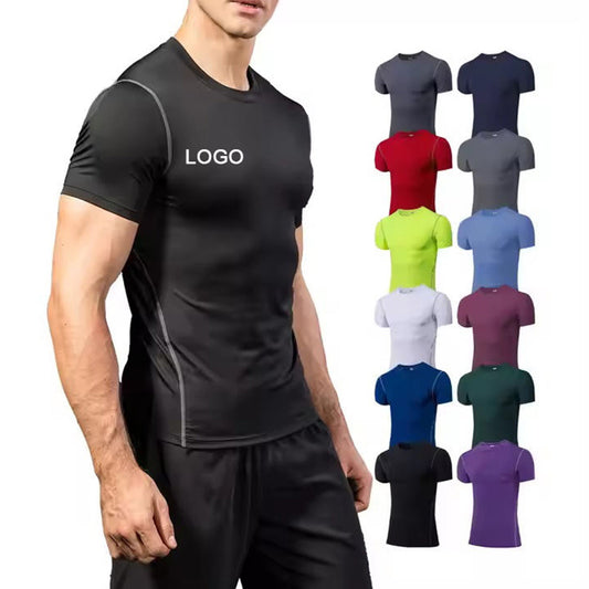 Athletic Compression Shirts for Men – Short Sleeve Gym & Running Wear OEM Manufacturer | Diguan