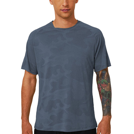 Breathable Running T Shirts – Jacquard Mesh Quick Dry Tee
