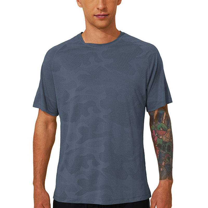 Breathable Running T Shirts – Jacquard Mesh Quick Dry Tee