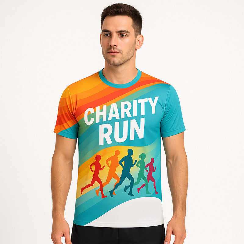 Charity Running T Shirts – Custom Full Print Event Tee