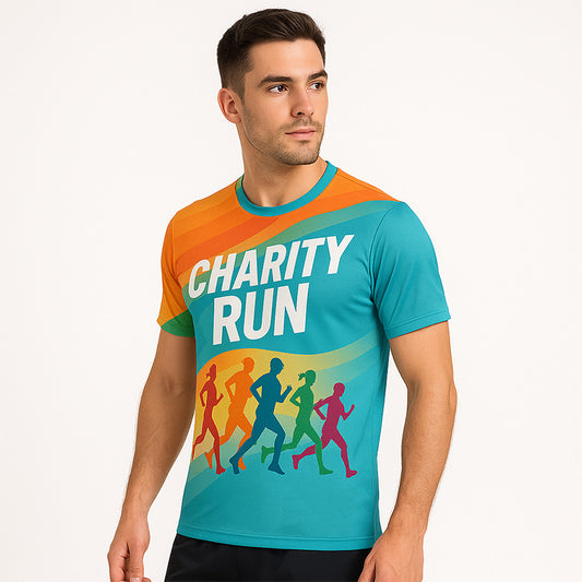Charity Running T Shirts – Custom Full Print Event Tee