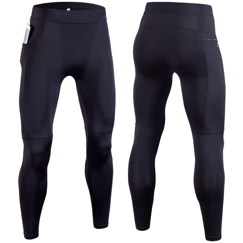 Custom Compression Running Leggings with Back Zip Pocket