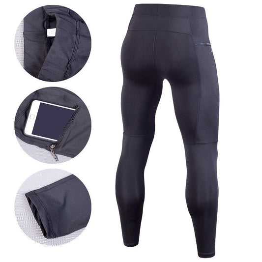 Custom Compression Running Leggings with Back Zip Pocket
