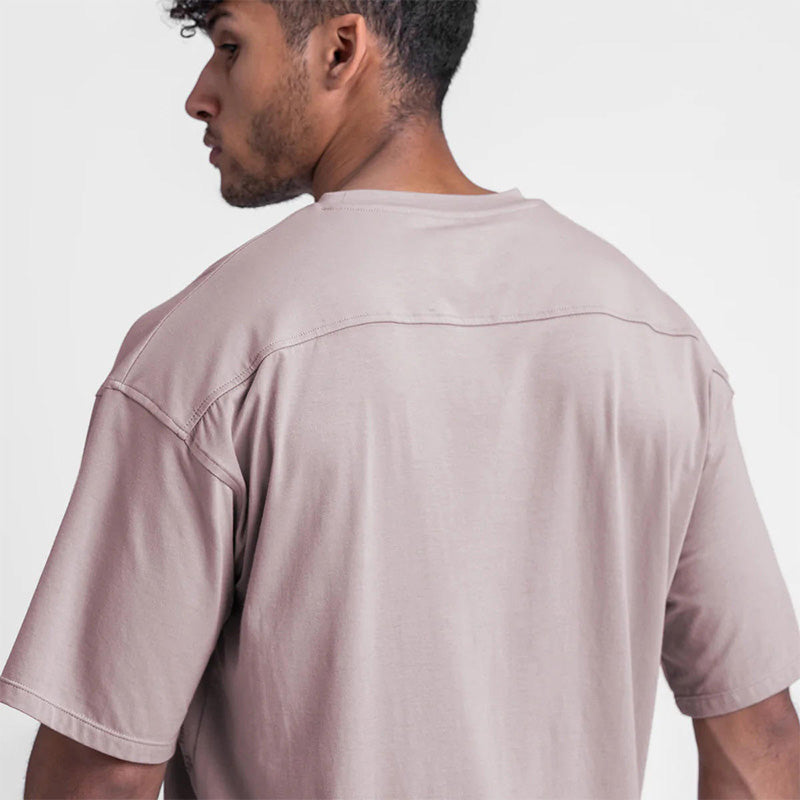 Cotton Running T Shirts – Soft Athletic Tee with Side Split Hem
