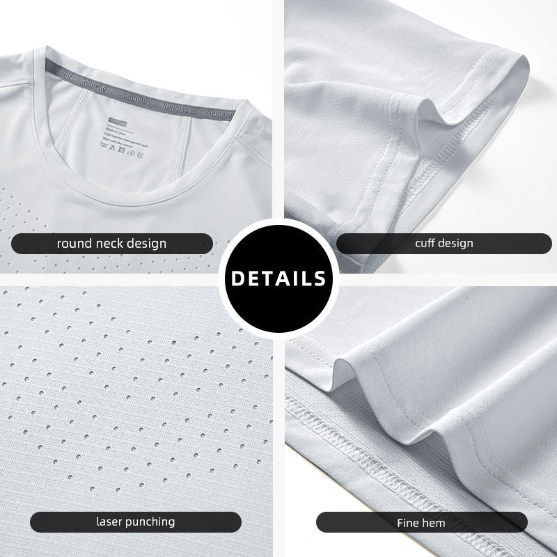 Cross Country Running T Shirts – Lightweight Laser Ventilation OEM Tee