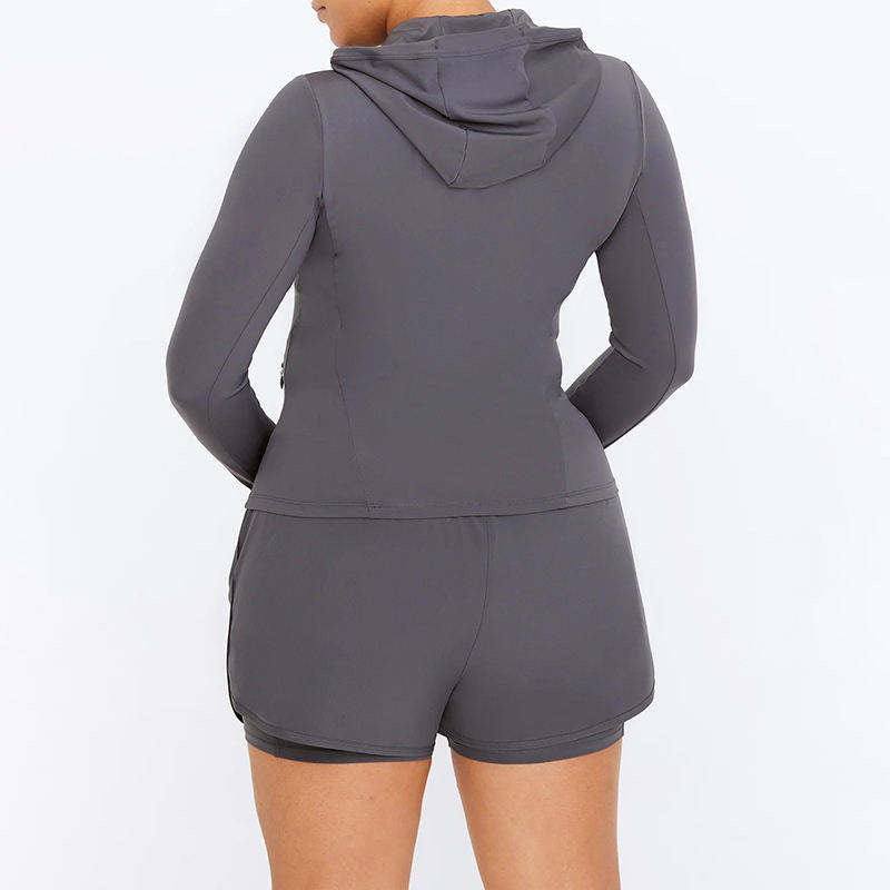 Lightweight Running Hoodie for Women – Zip Up Long Sleeve Training Wear OEM Manufacturer | Diguan
