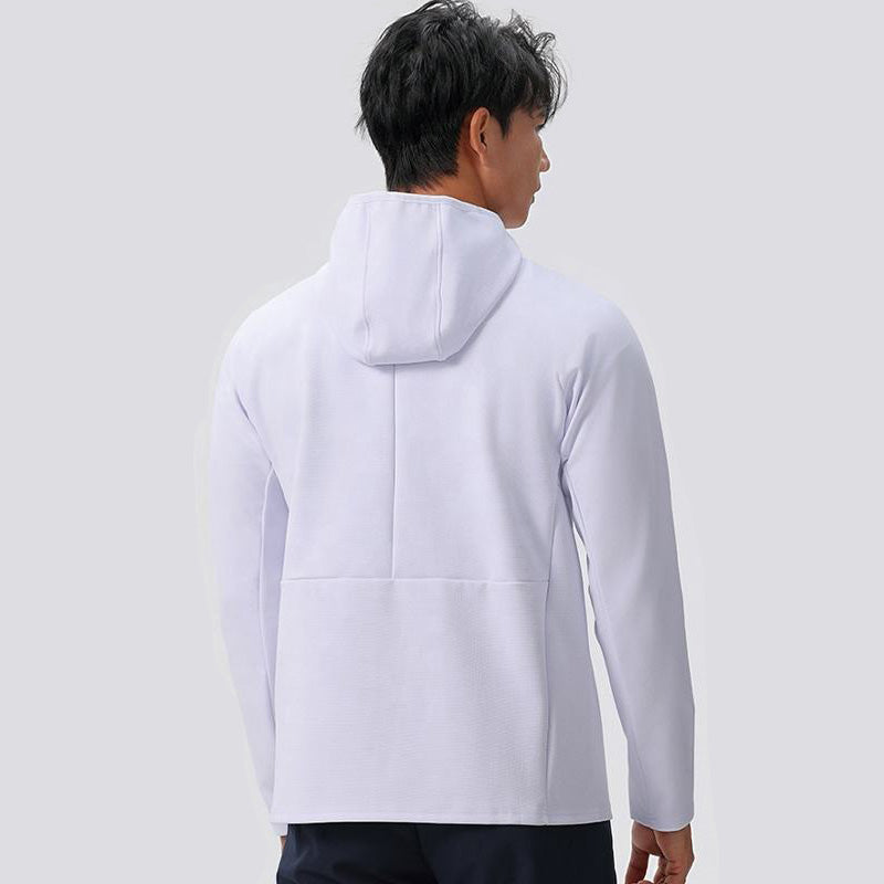 Lightweight Running Jacket for Men – Hooded Half Zip Training Layer OEM Manufacturer | Diguan