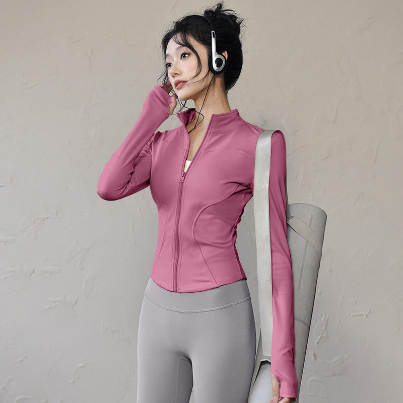 Lightweight Running Jacket Women – Zip Up Long Sleeve Training Layer OEM Manufacturer | Diguan