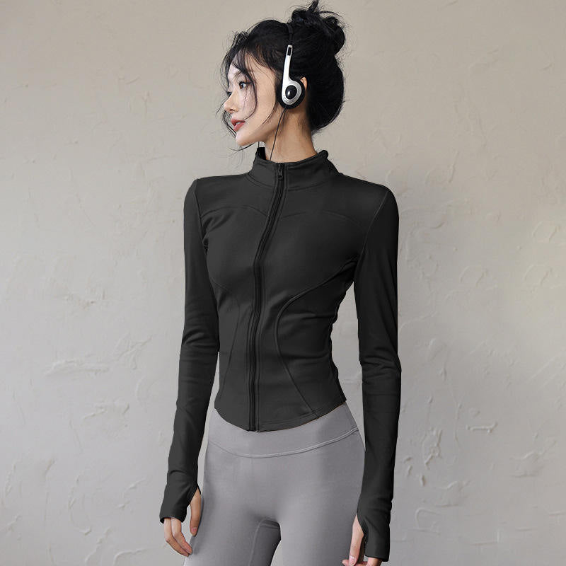Lightweight Running Jacket Women – Zip Up Long Sleeve Training Layer OEM Manufacturer | Diguan