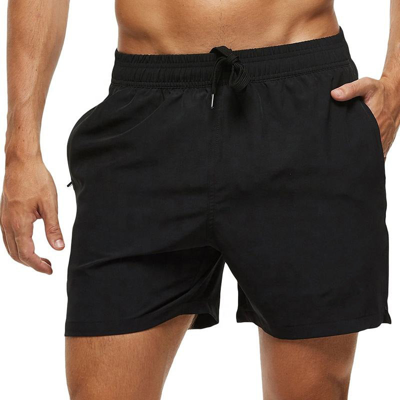 Men's Running Shorts – Quick Dry Mesh Liner with Zipper Pocket