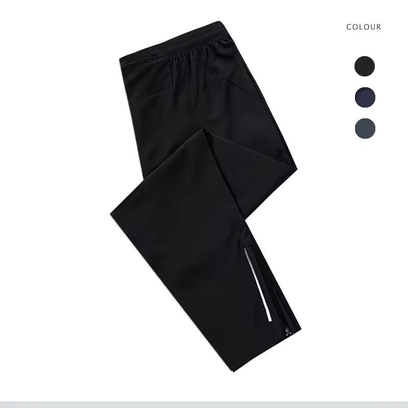 Custom Mens Winter Running Pants with Zip Phone Pocket