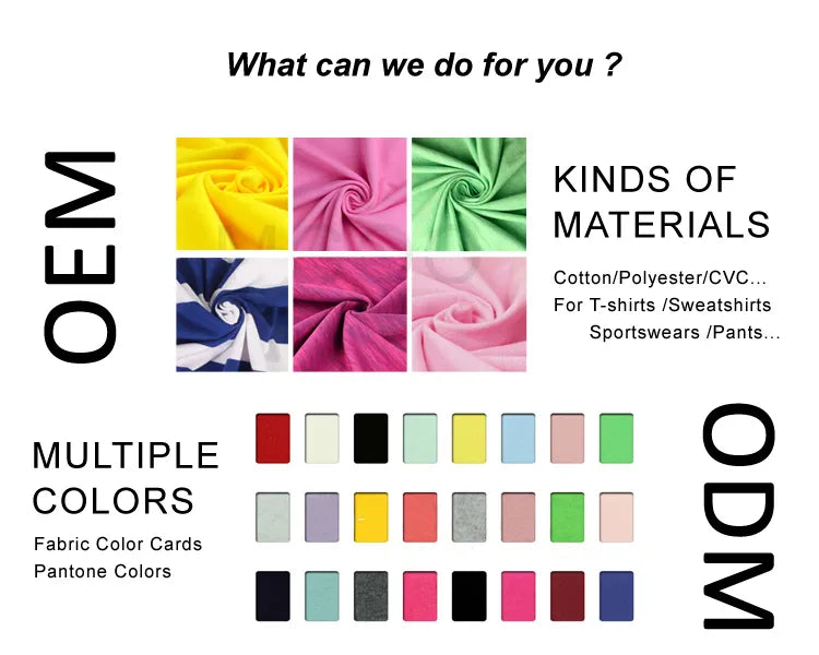 OEM and ODM fabric color chart representing Diguan’s intelligent automated manufacturing.