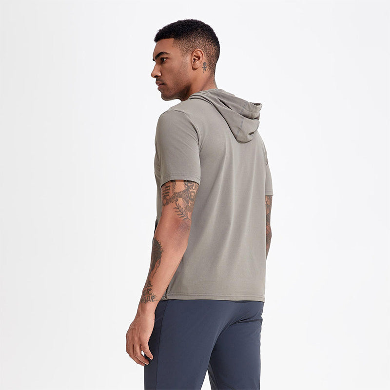 Running Hoodies Mens Short Sleeve – Lightweight Gym & Training Wear OEM Manufacturer | Diguan