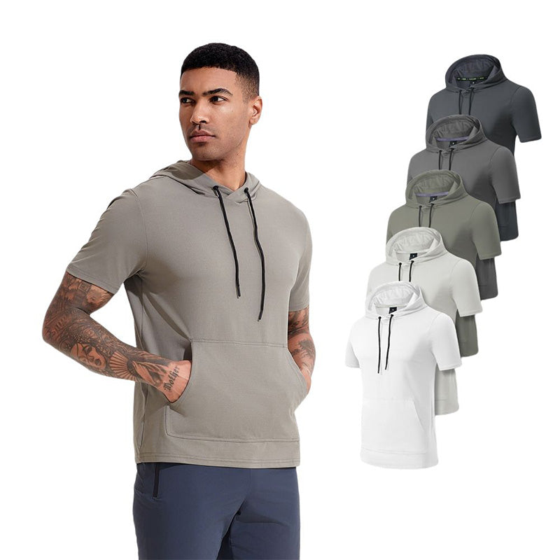 Running Hoodies Mens Short Sleeve – Lightweight Gym & Training Wear OEM Manufacturer | Diguan