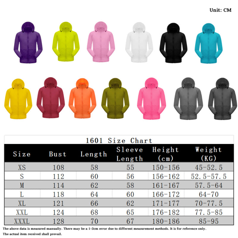 Waterproof Running Rain Jackets with Hood & UV Protection | Diguan OEM