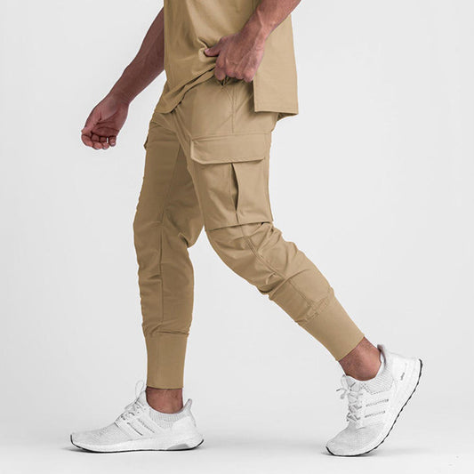 Custom Water Resistant Running Jogger Pants with Cargo Pockets