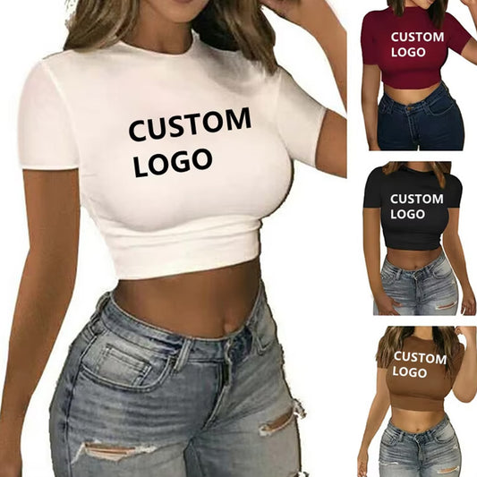 Womens Compression Shirts Crop Top – Short Sleeve Gym & Yoga Wear OEM Manufacturer | Diguan