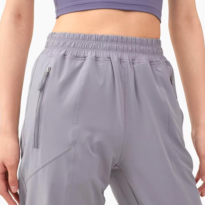 Custom Womens Running Pants with Zip Pockets