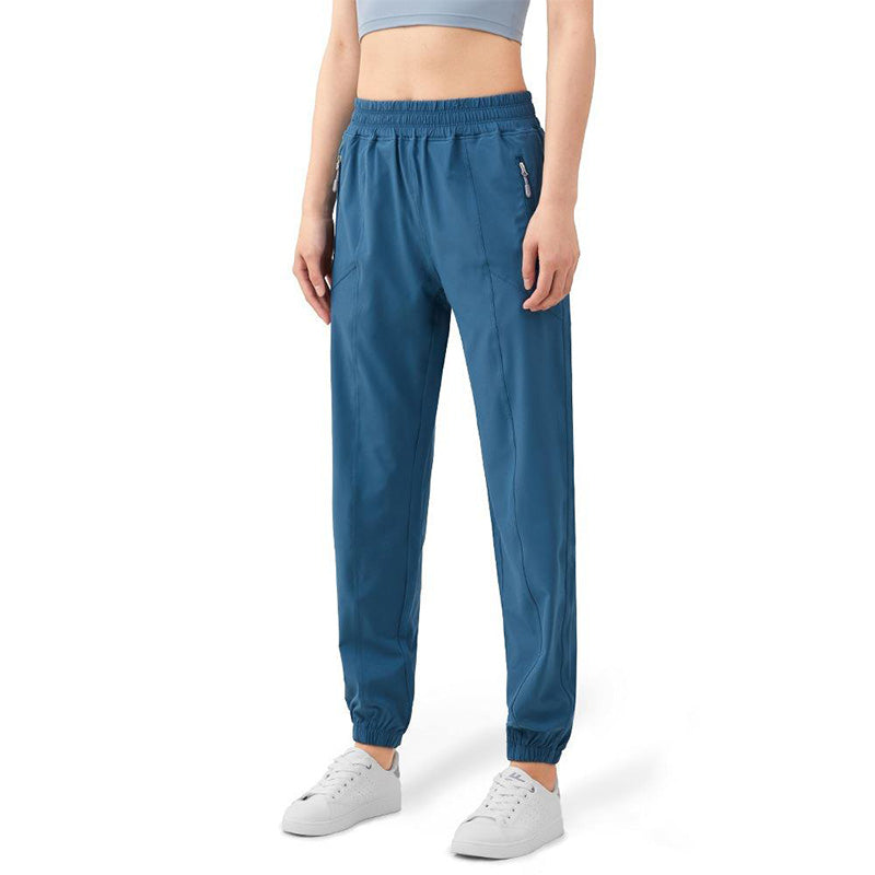 Custom Womens Running Pants with Zip Pockets