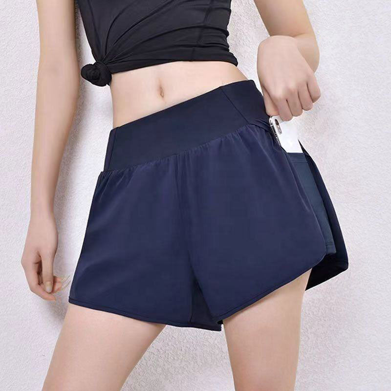 High Waisted Women’s Running Shorts with Inner Phone Pocket