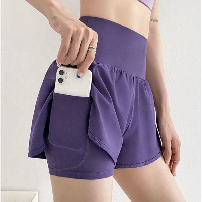 High Waisted Women’s Running Shorts with Inner Phone Pocket